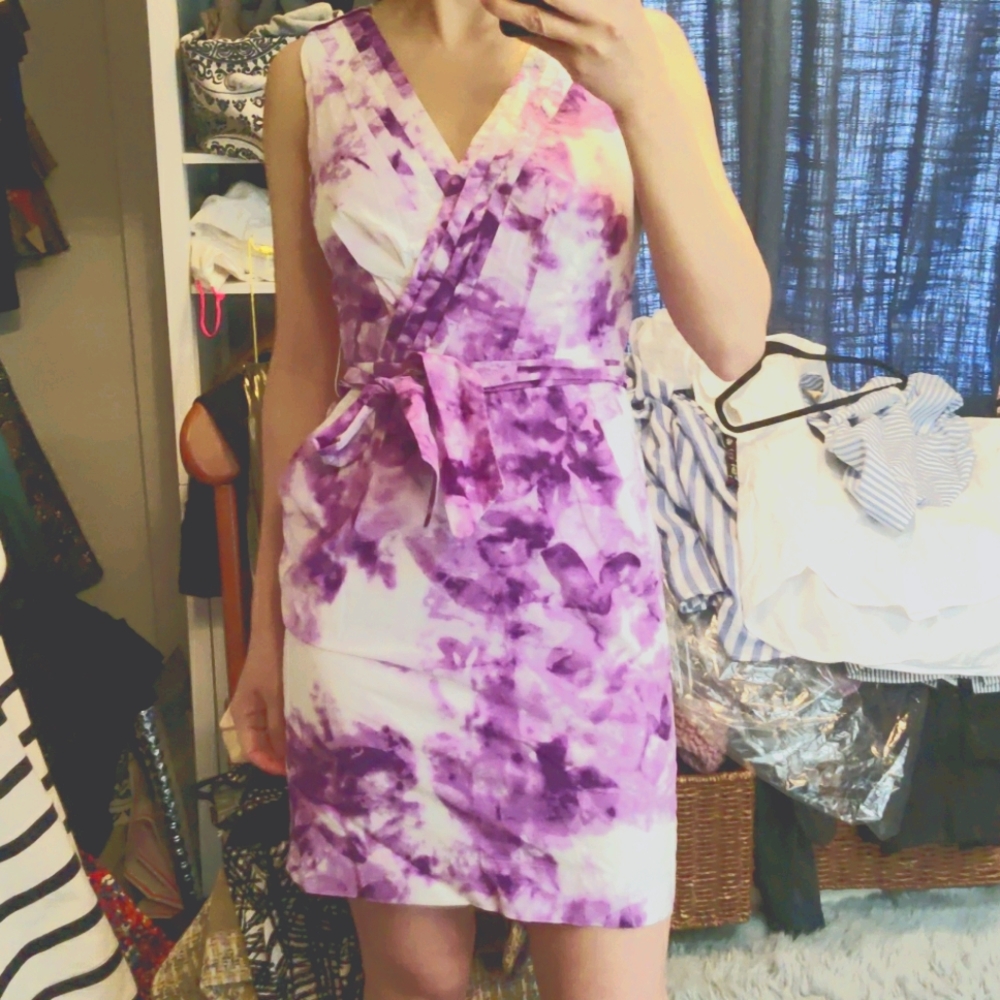 Lilac purple floral dress